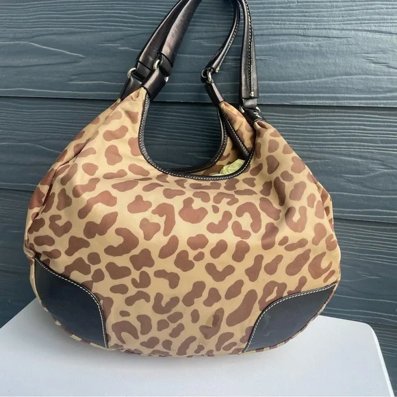 KATE SPADE Cheetah Leopard Hobo Y2K Baguette Shoudder Bag - Picture 3 of 9